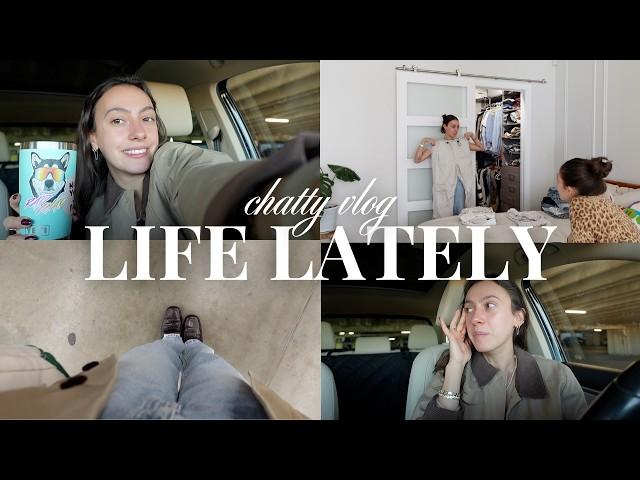 CHATTY VLOG: how i'm really doing, closet clean out, finding happiness + things i'm struggling with