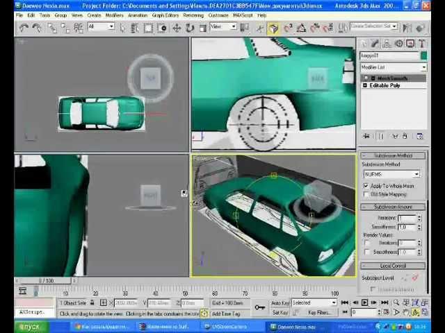 создание машины в 3ds max