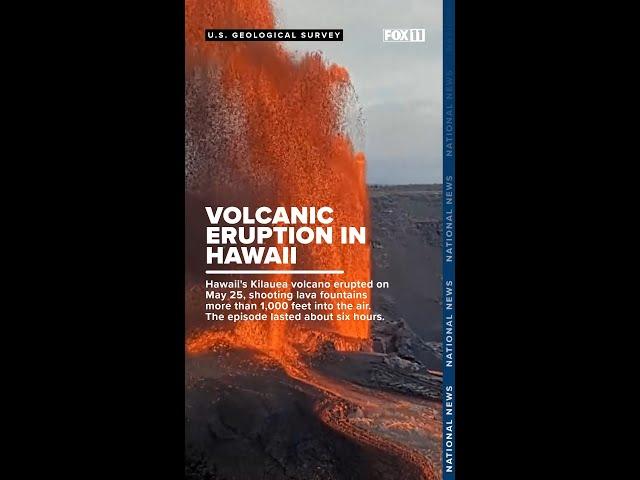 Volcanic eruption in Hawaii caught on video