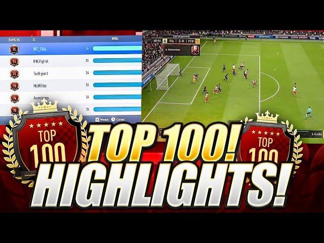 TOP 100 FUT CHAMPIONS HIGHLIGHTS! FIFA 19 Ultimate Team