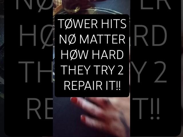 TOWER HITS REGARDLESS OF HOW HARD THEY TRY RO REPAIR IT! #tarot #shorts #daily