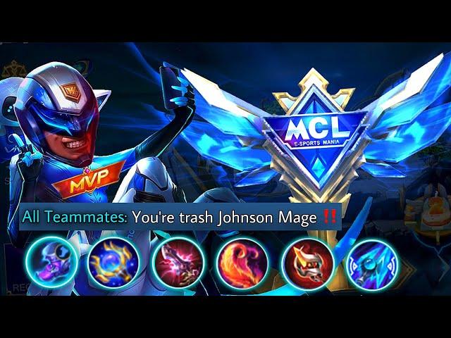 JOHNSON FULL MAGE BUILD!! | SOLO MCL TOURNAMENT WITH TRASHTALKER TEAM  ~ Mobile Legends: Bang Bang