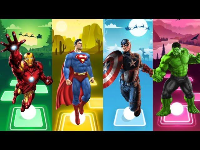 Spiderman Cartoon  Hulk  Ironman  Batman  Captain America   Who Will Win..⁉️