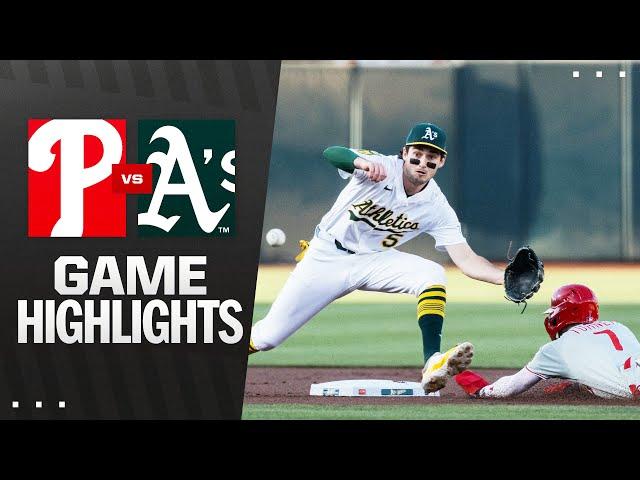 Phillies vs. A's Game Highlights (5/24/25) | MLB Highlights