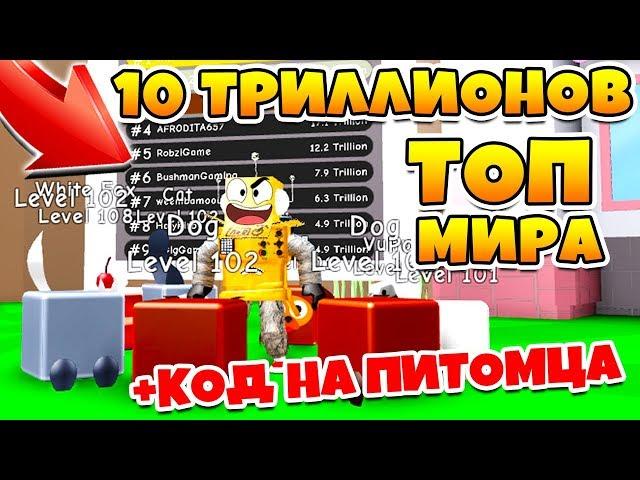 СИМУЛЯТОР ПИТОМЦЕВ! 10 ТРИЛЛИОНОВ И КОД НА БЕСПЛАТНОГО ПИТОМЦА ROBLOX SIMULATOR