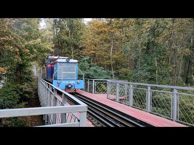 Тепловоз ТУ7А-3197 с пассажирским поездом 10.10.2021 / Diesel locomotive TU7A-3197