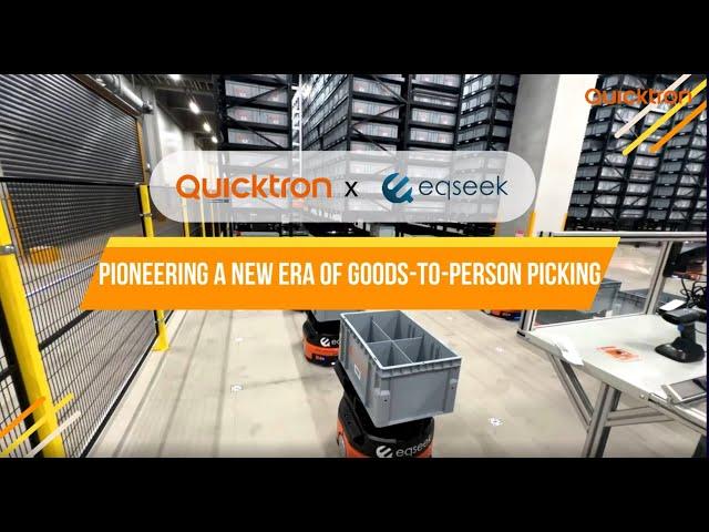 Quicktron X Eqseek: Pioneering a new era of goods-to-person automation with QuickBin robotics.