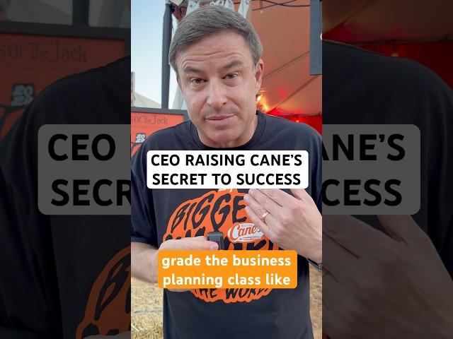 RAISING CANE’S CEO SHARES SECRET TO SUCCESS!