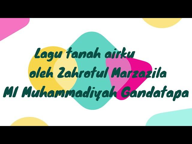 lagu tanah airku oleh zahrotul di aransement sidiq