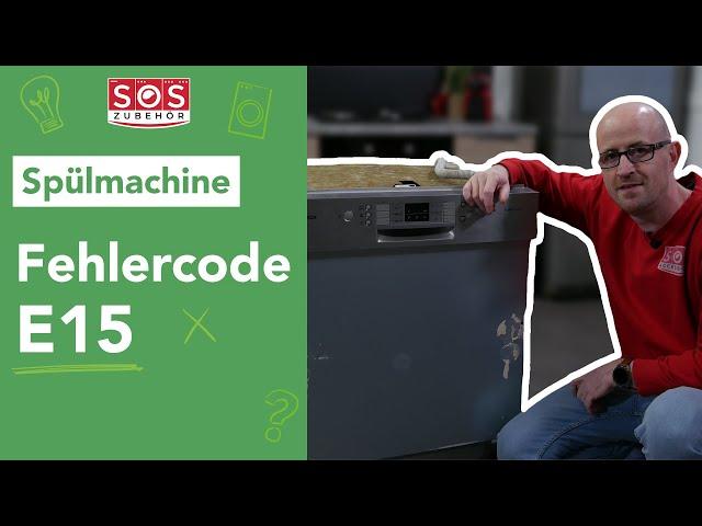 Mein Geschirrspüler zeigt den Fehlercode E15 an: Wie kann ich eine Leckage beheben?