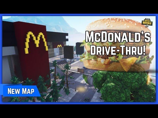 New McDonald's Drive-Thru Battle Arena Map! Fortnite Creative recreation