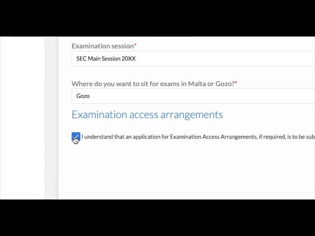 MATSEC Exams Registration Portal