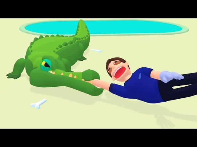 Satisfying crocodile eating meet AGGRESSIVELY  ASMR anime