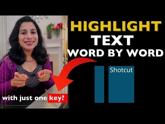 How to Highlight Text Word by Word in SHOTCUT | Text Effect