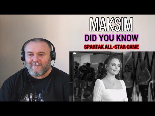 MAKSIM - DID YOU KNOW | МакSим - Знаешь ли ты (Матч Звезд Спартака 2024) (REACTION)