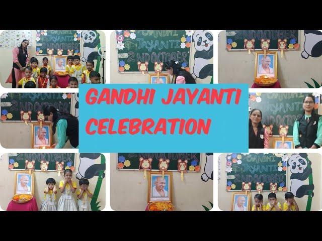 Gandhi jayanti celebration !!! Parth Rising Star Montessori school !!! preschool activity