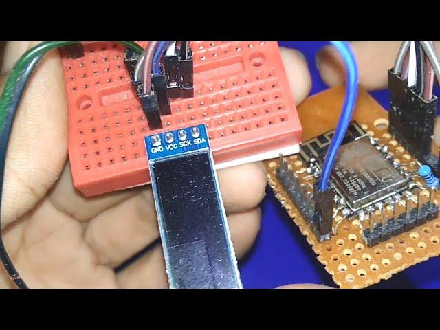 ESP8266 Interfacing with OLED SSD1306 Display Arduino IDE 2.0 Install Driver Test Example Sketch