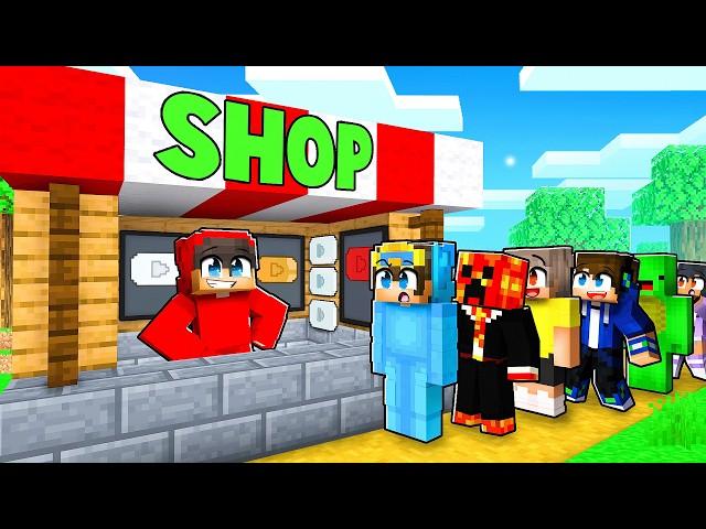 I Opened a YOUTUBER Shop in Minecraft!