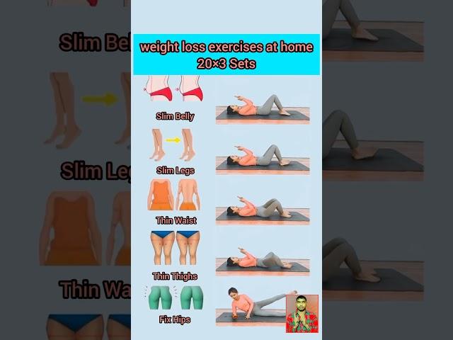 weight loss exercises at home#yoga #weightloss #fitnessroutine #short