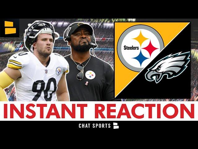 Steelers News: INSTANT REACTION After 27-13 LOSS vs. Eagles | T.J. Watt INJURY UPDATE After Loss