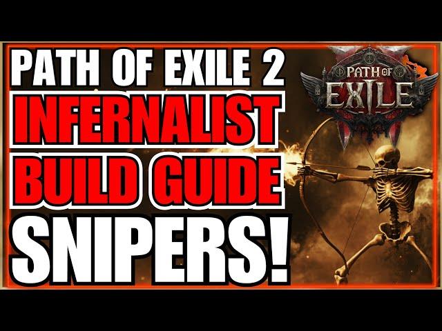 POE2 Skeleton SNIPER Army Endgame Build Guide... Infernalist / SRS / Enfeeble  / Hellhound / Shock!!