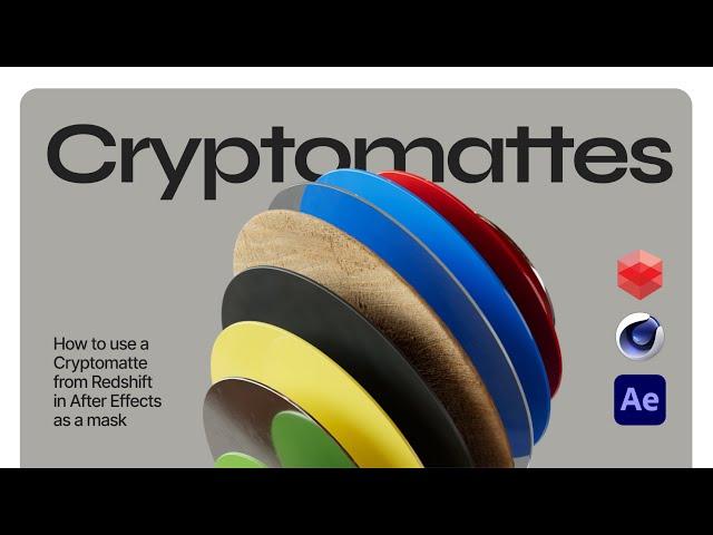 How to use a Cryptomatte from Redshift in After Effects as a mask