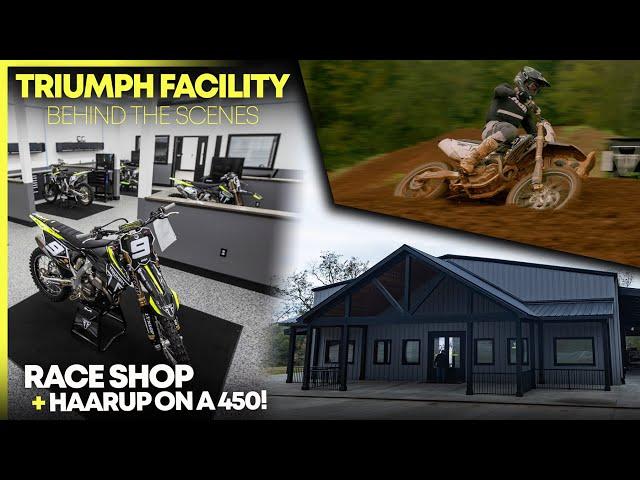 Check Out the Triumph Facility & Mikkel Haarup on a TF 450!