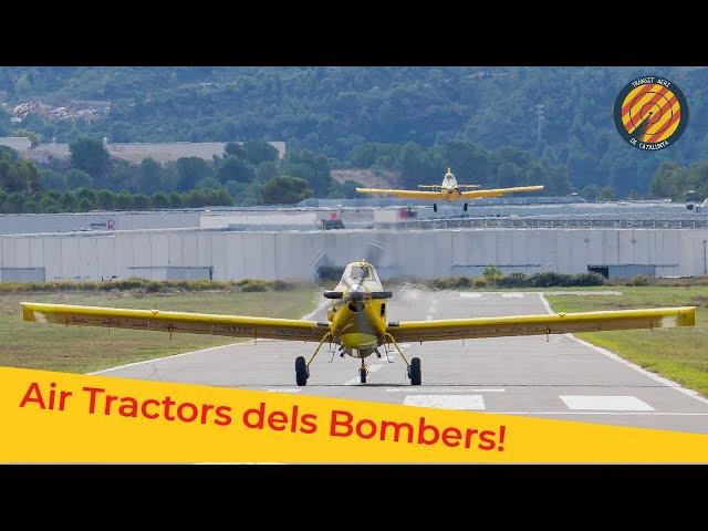 Maniobres Air Tractors dels Bombers de la Generalitat de Catalunya en 4K! - Firefighting AT-802!!