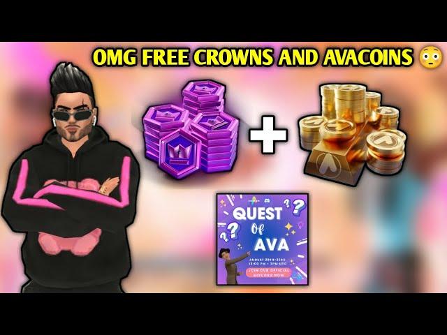 How to get free crowns and avacoins on avakinlife 2024 || Quest of ava Scavenger hunt event 2024