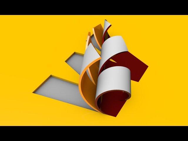 Unfolding Text Tile using Bend in Cinema 4D Tutorial