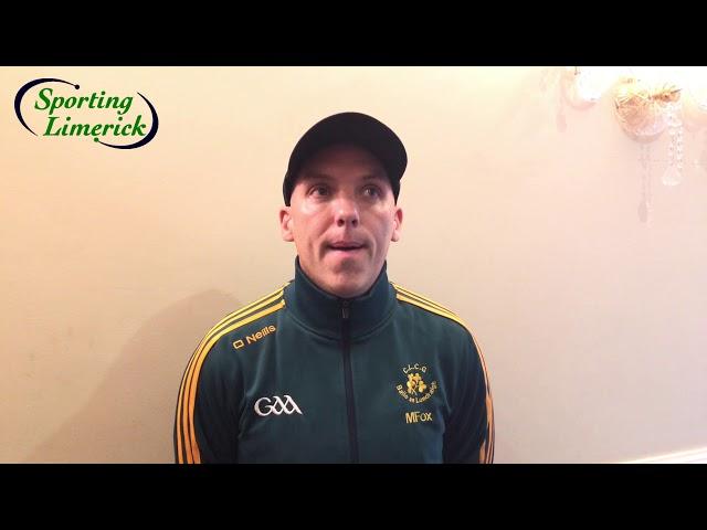 Mike Fox chats to Sporting Limerick ahead of county final