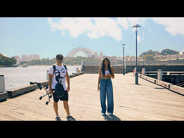 Layering Long Hair under the Sydney Harbour Bridge, what an iconic view.