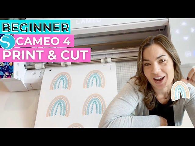 Beginner Silhouette Cameo 4 Print and Cut Tutorial (Free Design Download)