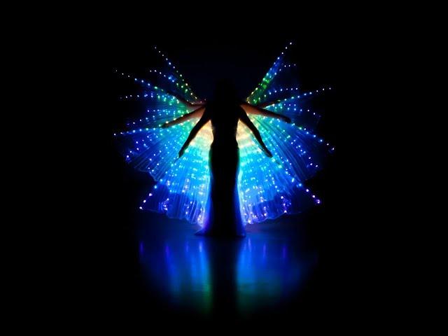 Belly Dancers Sabihah Stars dance with LED WINGS to Crystalise