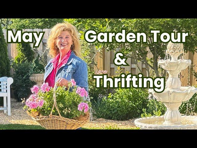 Thrifting Goodwill for Unique Garden Decor Inspiration and a Garden Tour!
