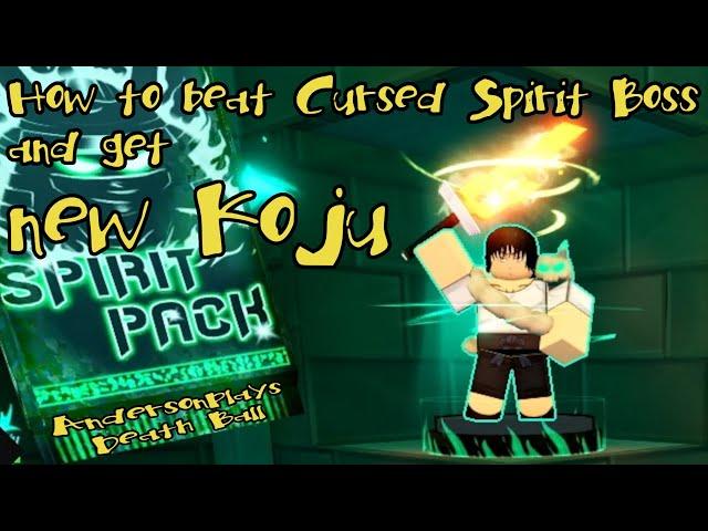 AndersonPlays Roblox [NOW] Death Ball - How To Get Koju - Beat Cursed Spirit Boss