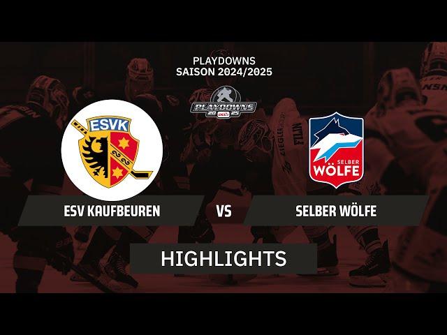 DEL2: ESV Kaufbeuren vs. Selber Wölfe I Highlights - Pre-Playoffs | SDTV Eishockey