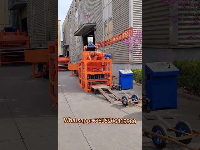 small automatic cement concrete hollow block making machine for blocks bricks pavers with mixer