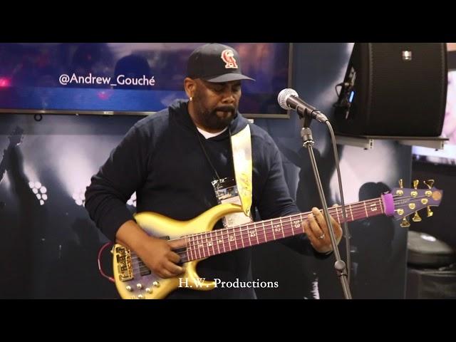Andrew Gouché Bass solo at NAMM 2020