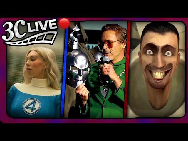 3C Live - Skibidi Toilet Movie A Lie, Avengers Doomsday Leaks, New Fantastic 4 Footage