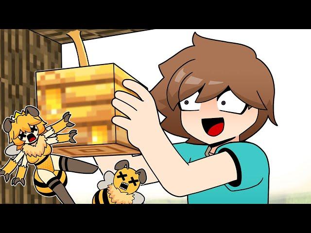 Robbing Beehives | Minecraft anime