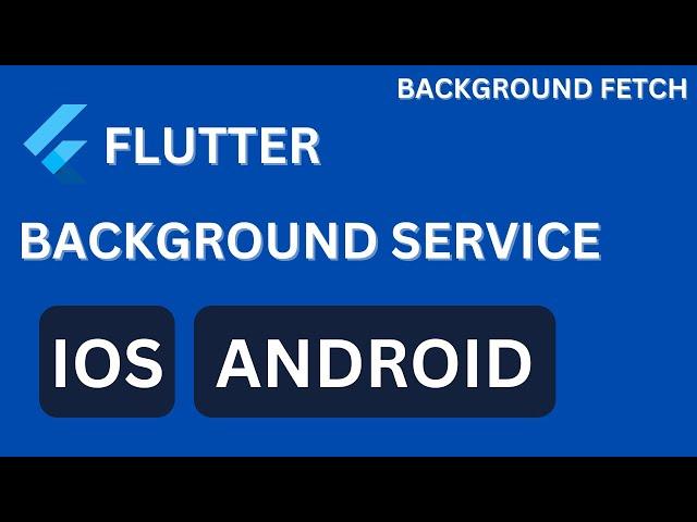 Flutter Tutorial  l|  Background Fetch || Run code in the background Android & iOS