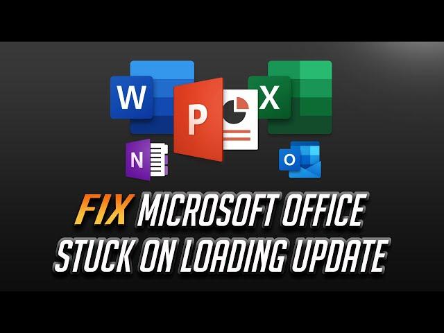 Fix Microsoft Office Error "Updating Office Please Wait A Moment" - Stuck Loading Update Office 2024