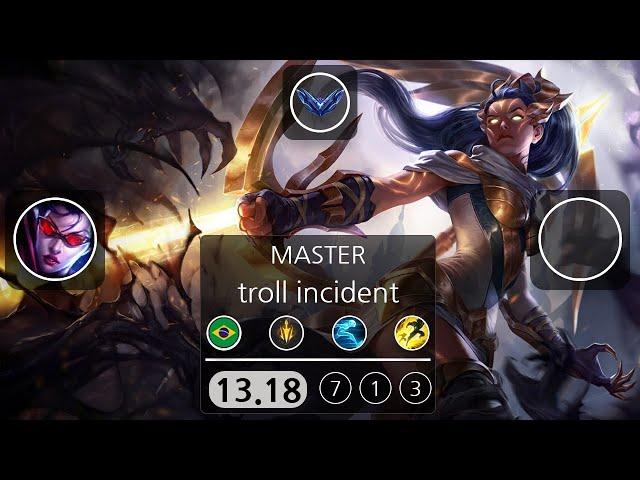 LOL Gameplay Vayne (troll incident) VS  Kai'Sa | Patch 13.18 | KDA 7/1/3 