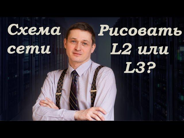 Зачем рисовать обе схемы сети L2 и L3? Почему схема L2 не позволяет понять логику маршрутизации?