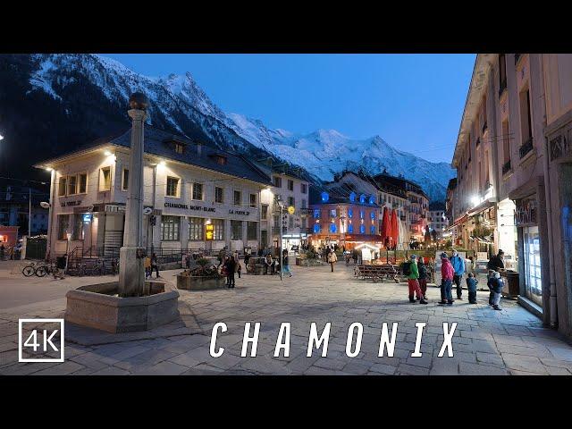 Chamonix Mont Blanc  | Cosy Evening Walk With Epic Views of The Mont Blanc in France 4K