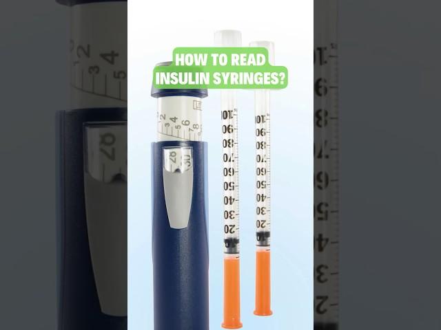 HOW TO READ INSULIN SYRINGES? #diabetesmanagement