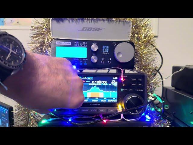 The diminishing, but still wonderful sounds of Christmas Eve on longwave, using the Icom IC-R8600