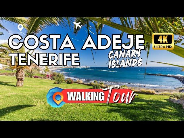 Exploring Costa Adeje [Tenerife ] | Walking Tour 4K in Beautiful Beaches in Tenerife South