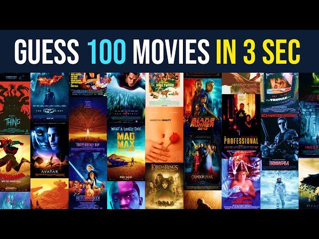 Guess 100 Movies in 3 Seconds by the Scene | Best Movies of the Last Four Decades